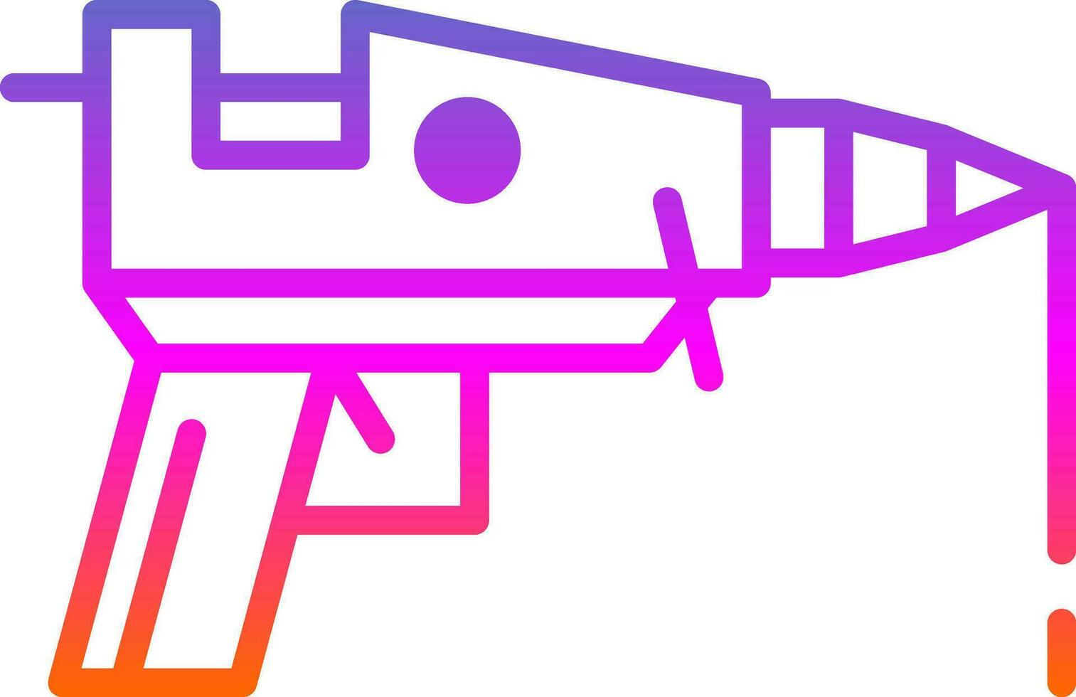 Hot glue gun Vector Icon Design