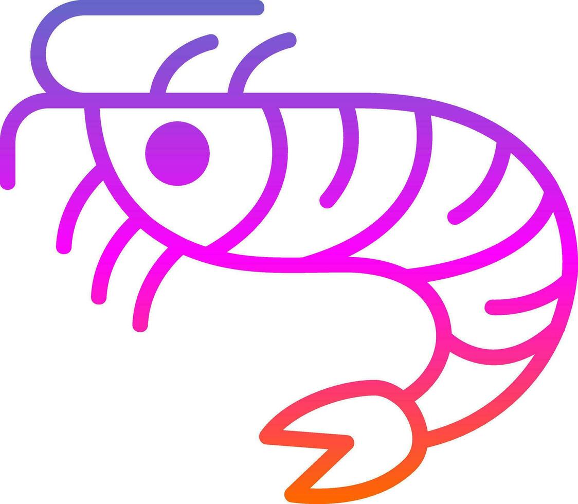 Shrimp Vector Icon Design