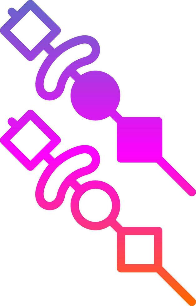 Skewer Vector Icon Design