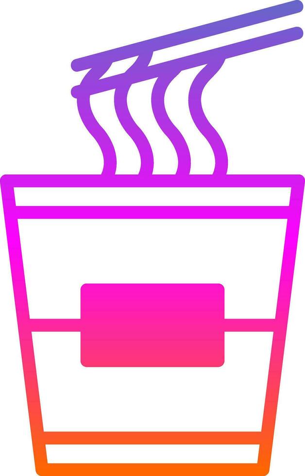 Instant noodles Vector Icon Design