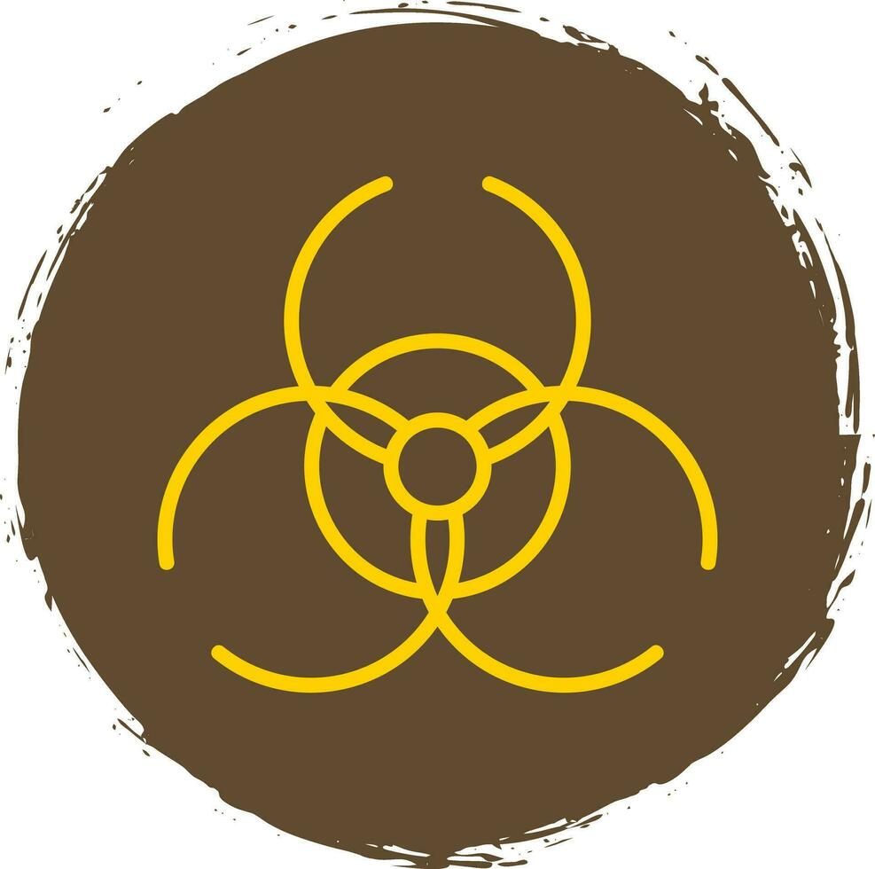 Biohazard sign Vector Icon Design