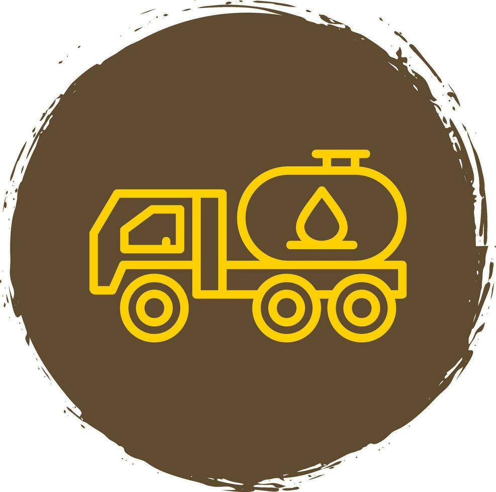 Tanker truck Vector Icon Design