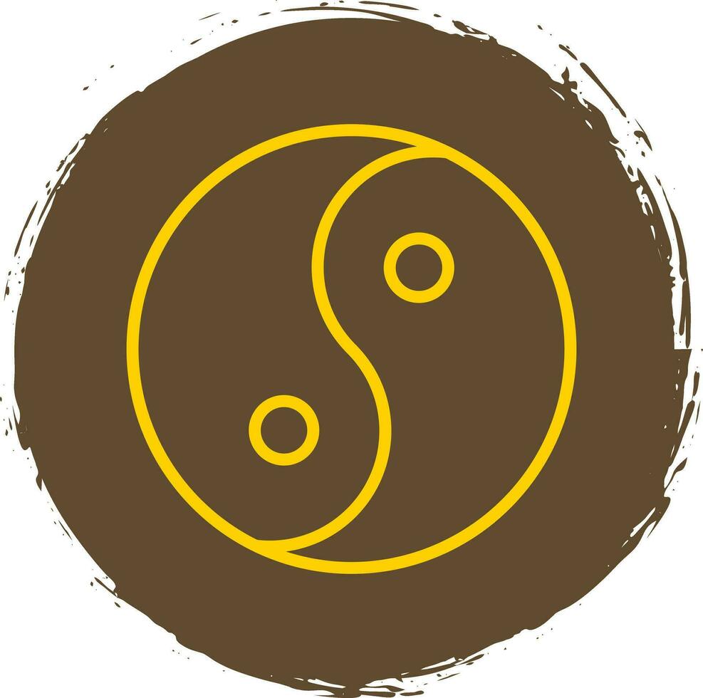 Yin yang Vector Icon Design