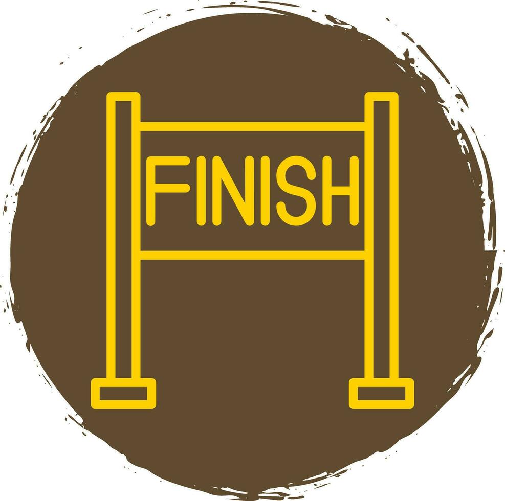 Finish line Vector Icon Design