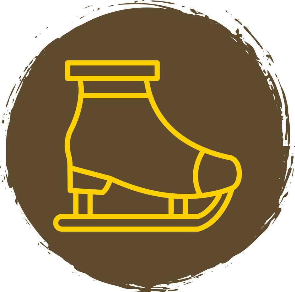 Ice skating Vector Icon Design