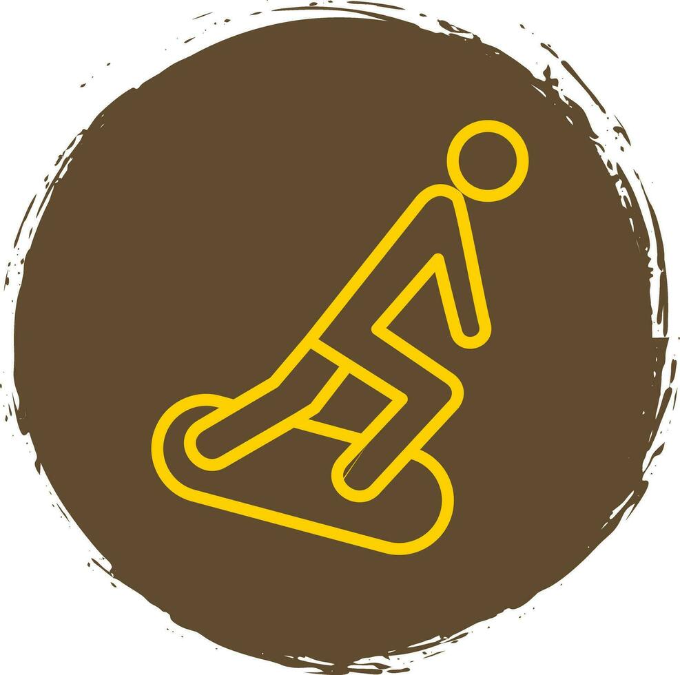 Snowboarding Vector Icon Design