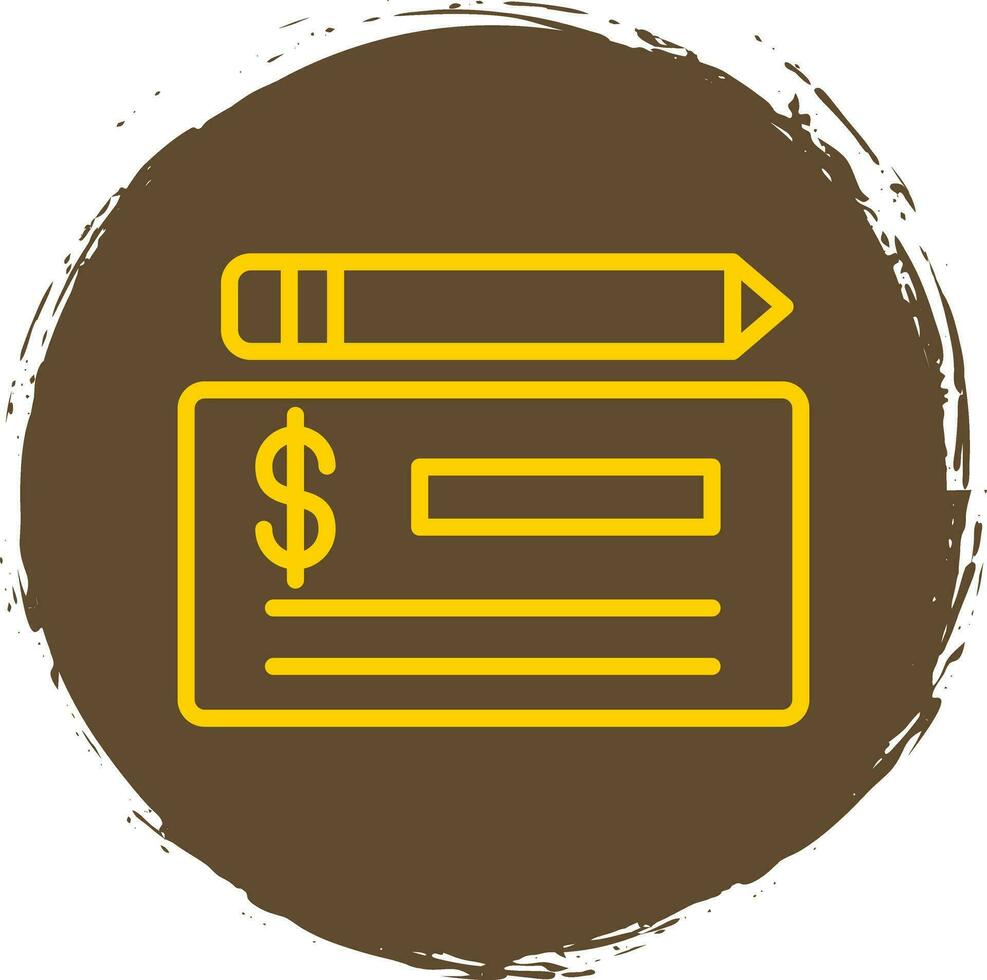 Cheque Vector Icon Design