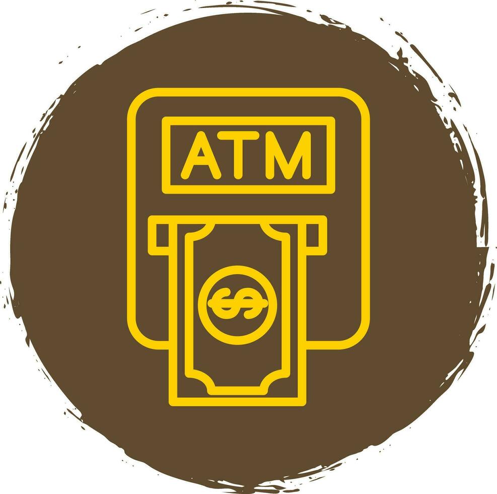 Atm machine Vector Icon Design