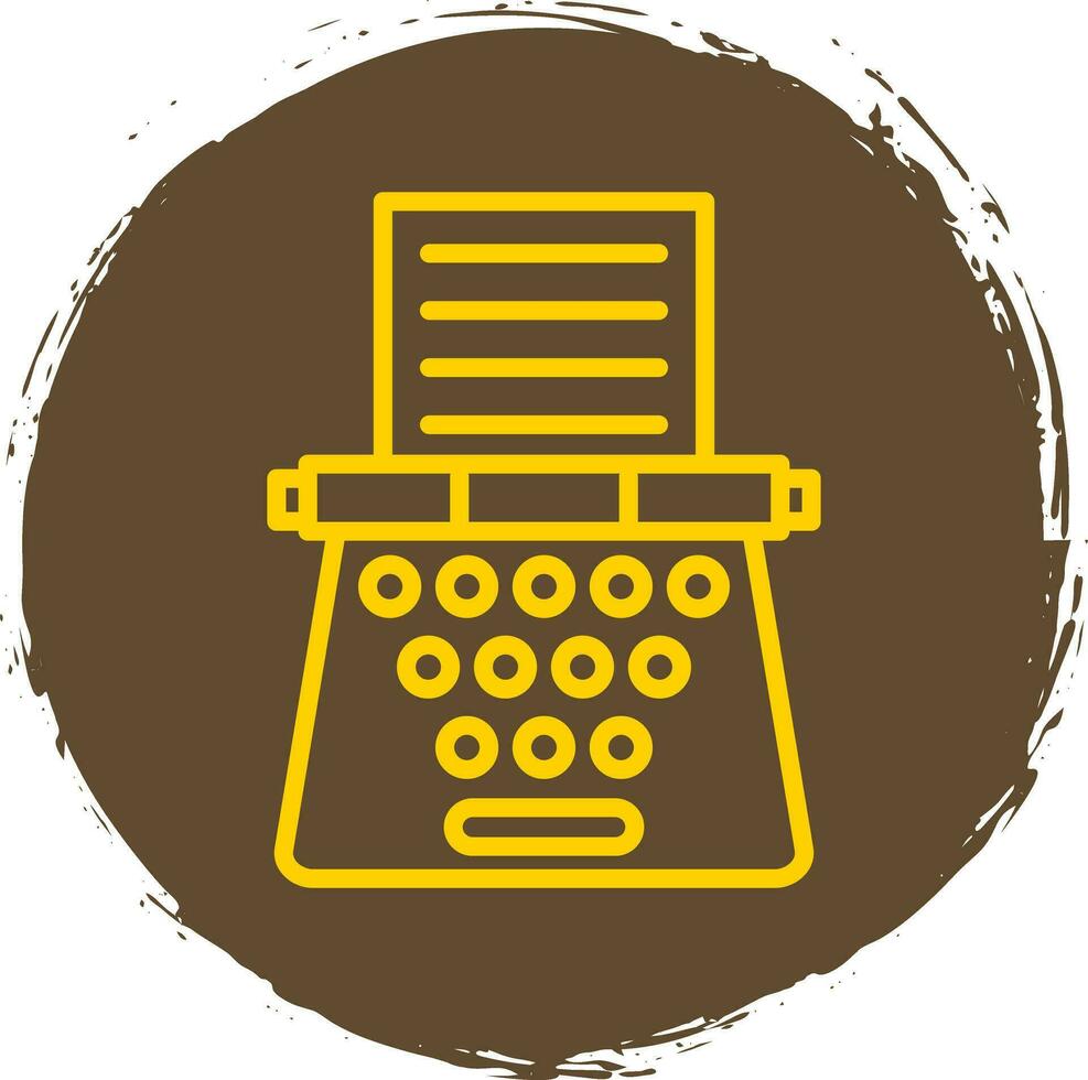 diseño de icono de vector de máquina de escribir