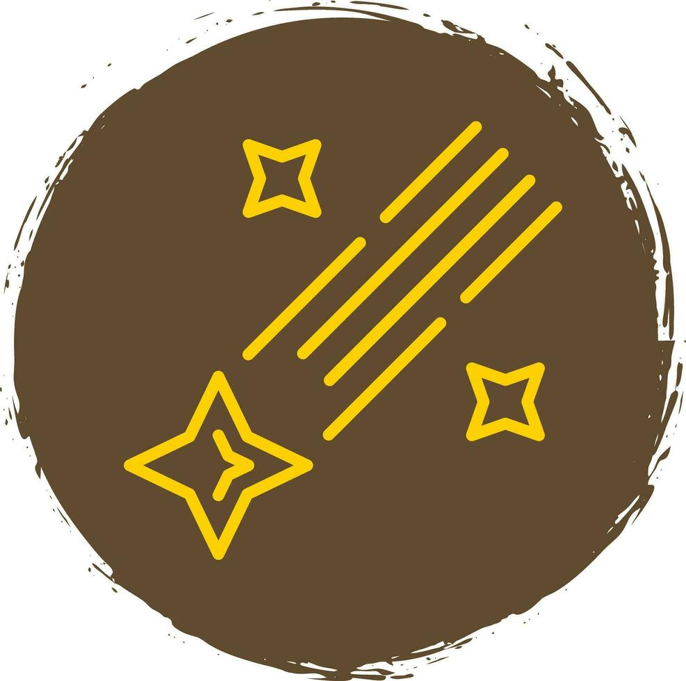 Shooting star Vector Icon Design