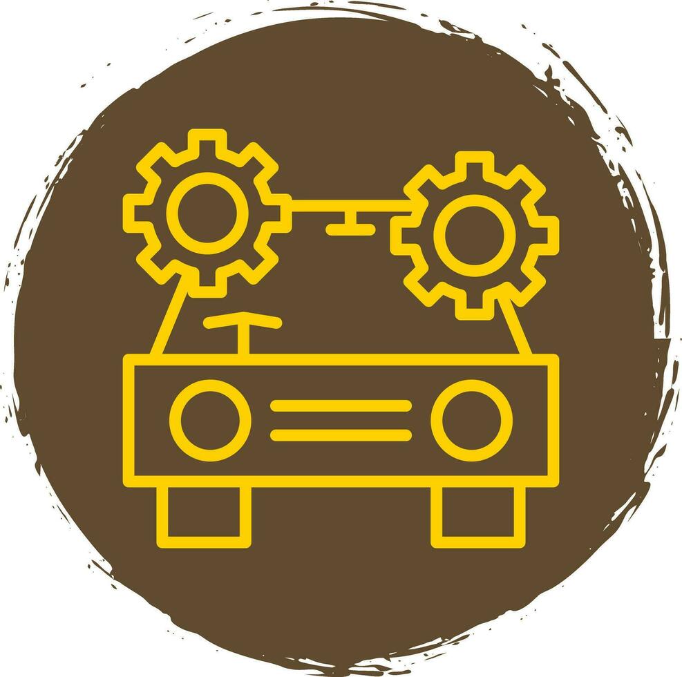 Driverless car Vector Icon Design