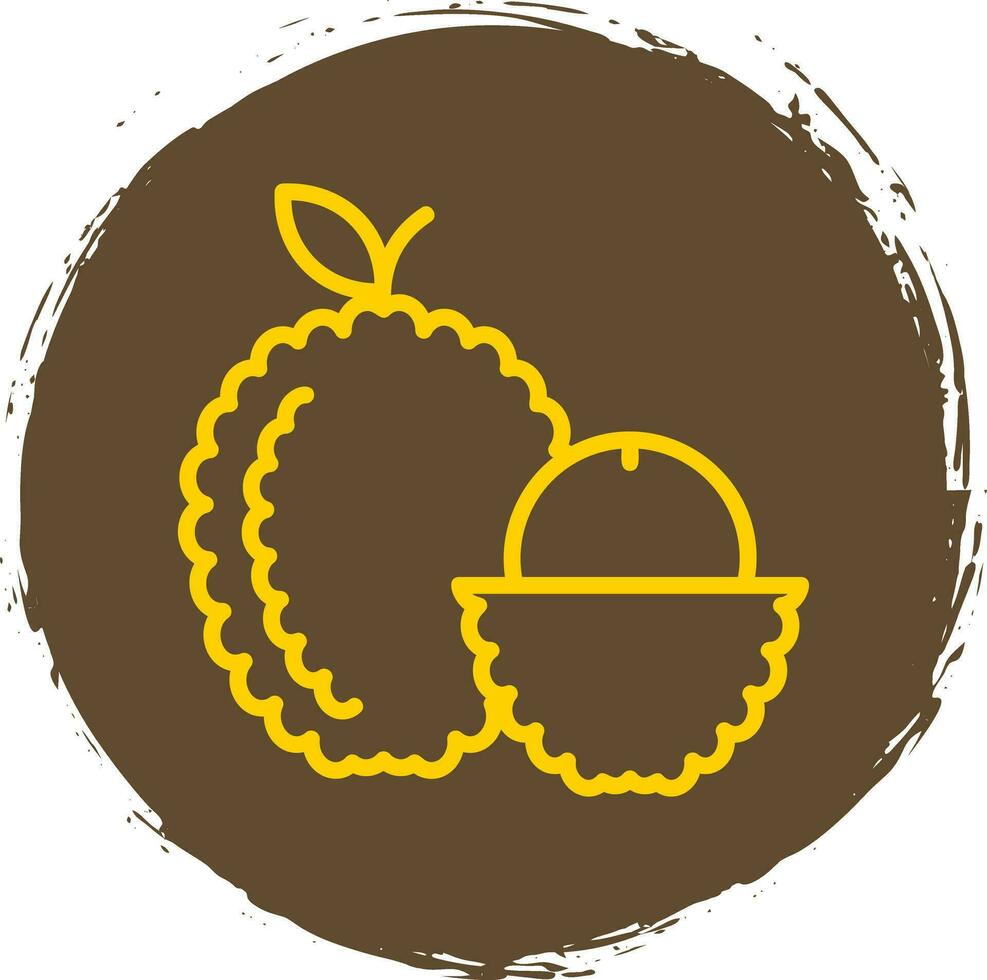 lychee vector icono diseño