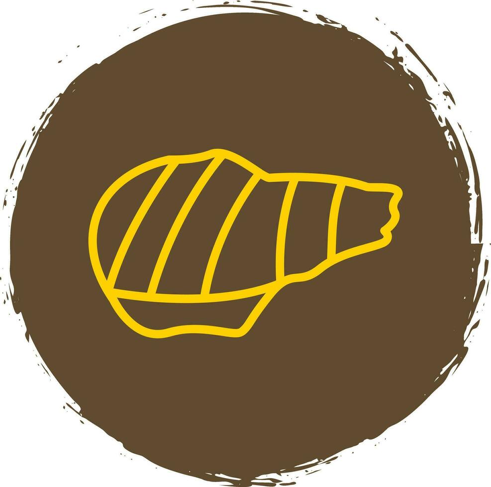 Grilled pork Vector Icon Design