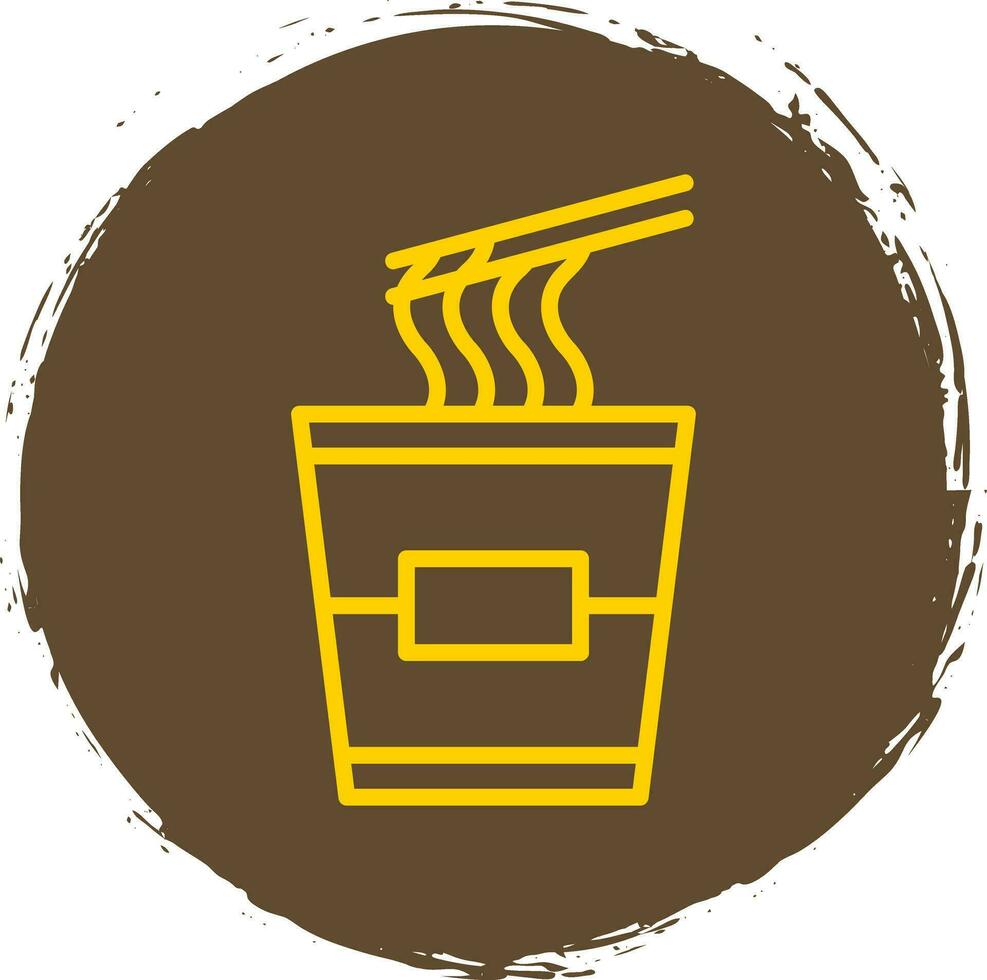Instant noodles Vector Icon Design
