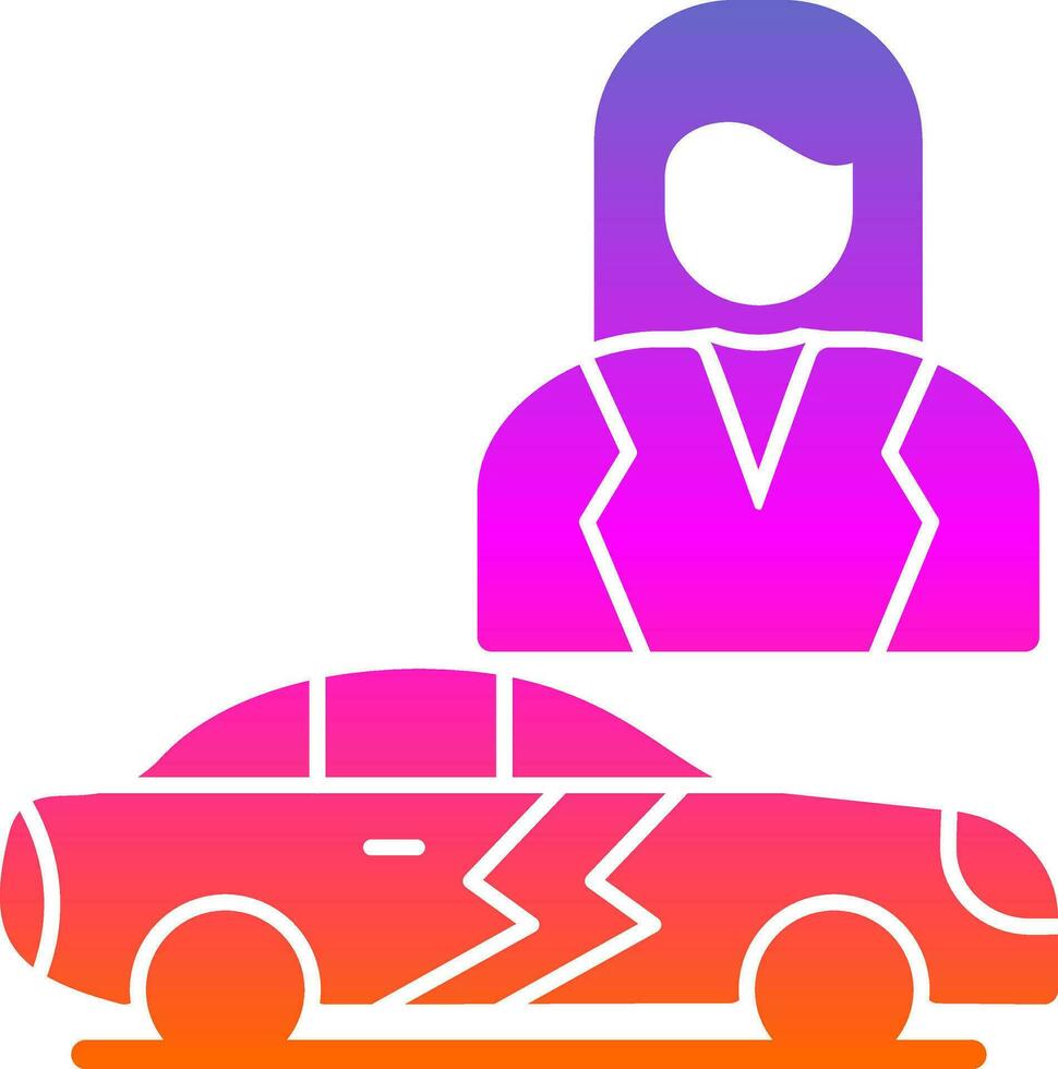 Saleswoman Vector Icon Design