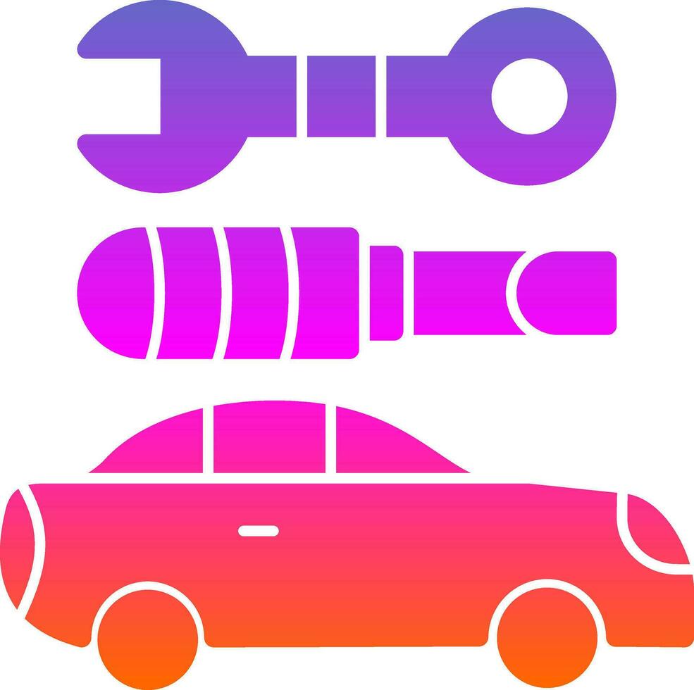 Car maintenance Vector Icon Design