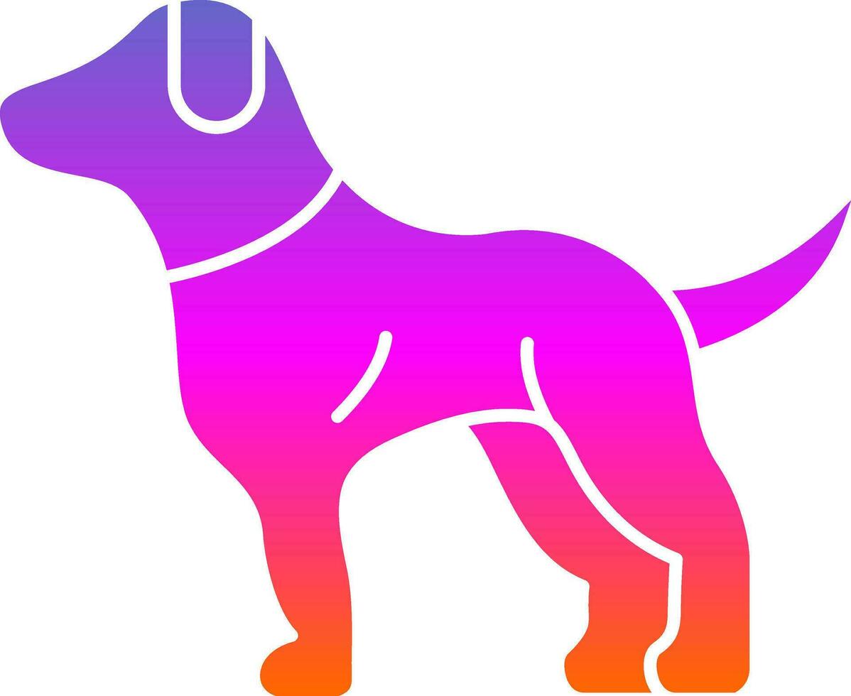 diseño de icono de vector de perro