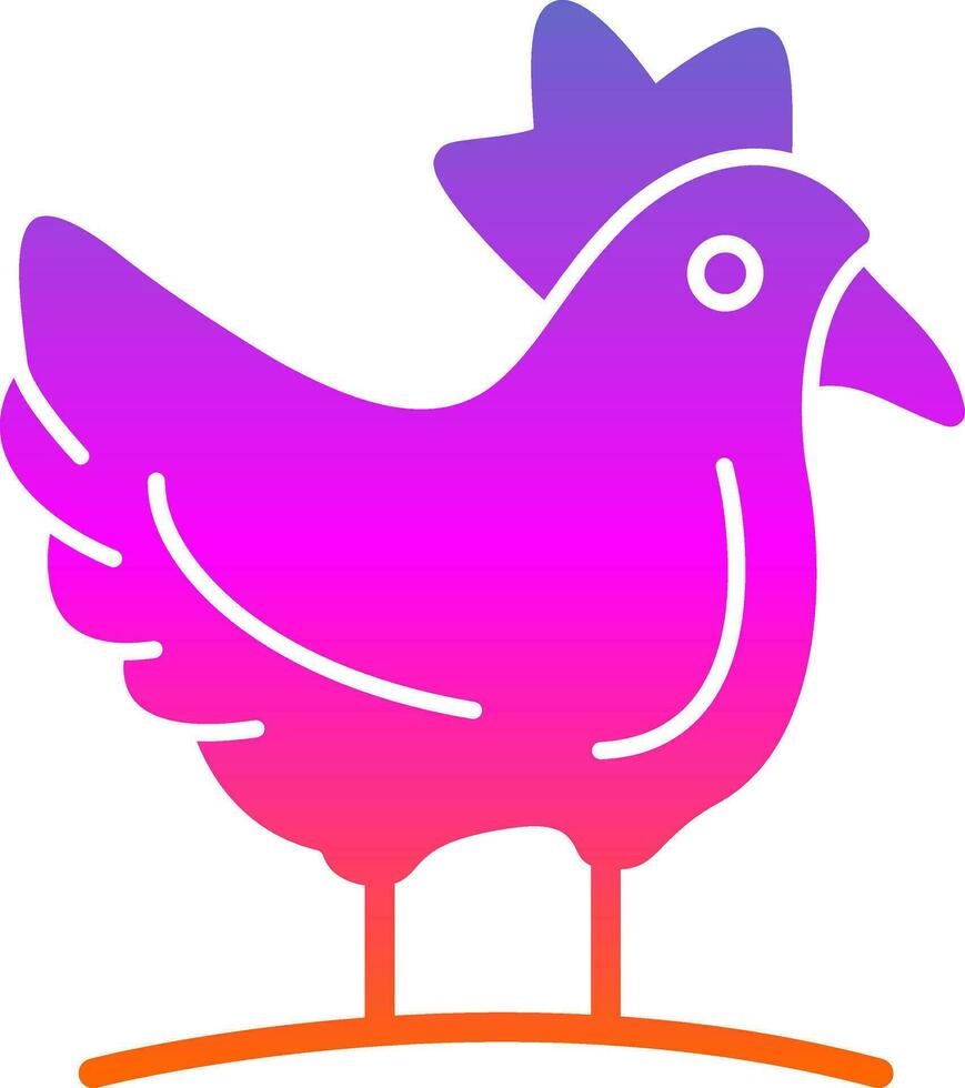 Hen Vector Icon Design