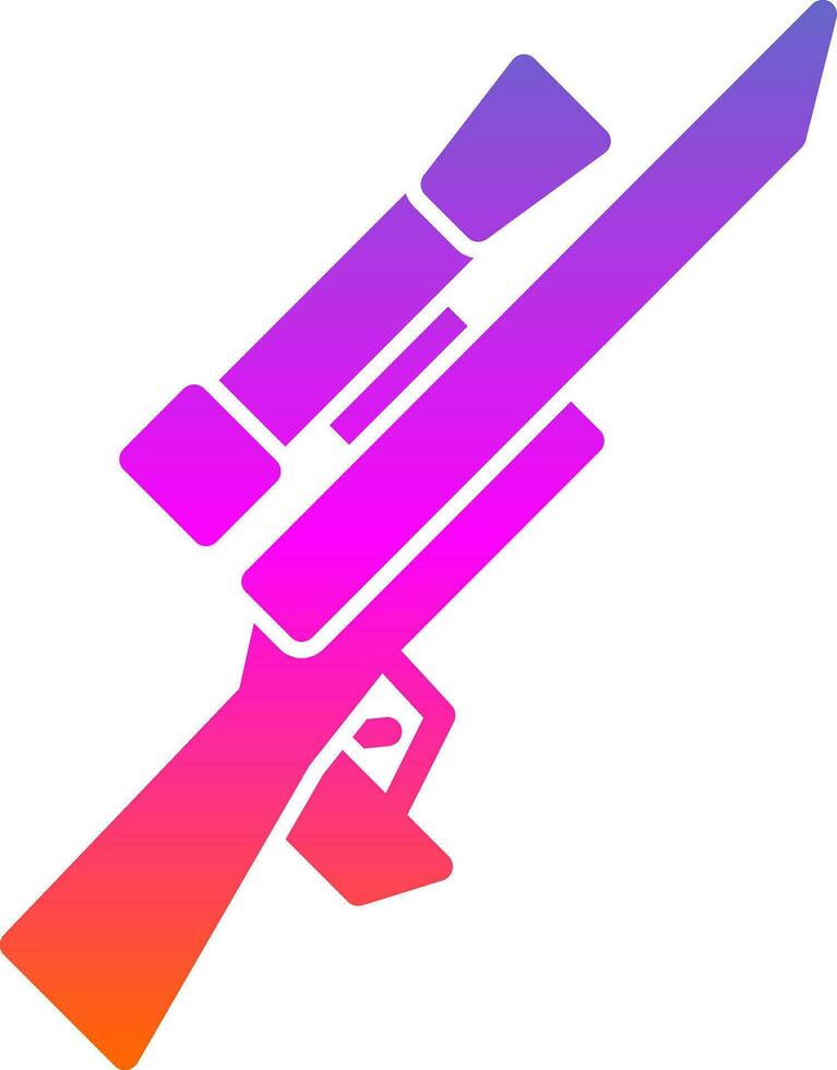 diseño de icono de vector de rifle