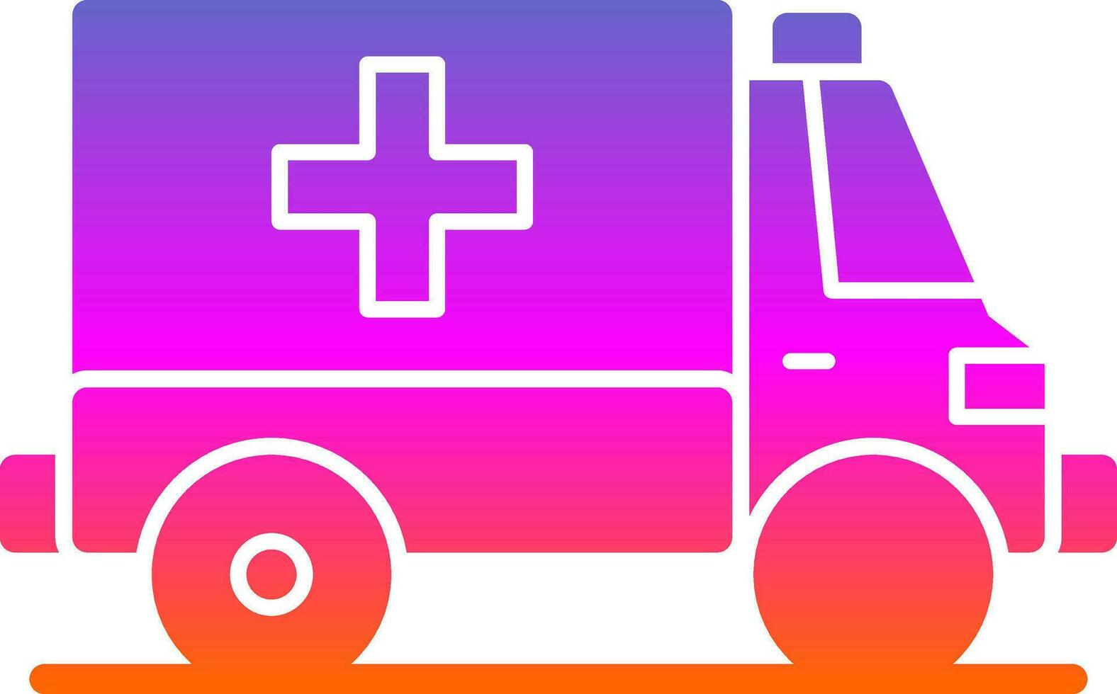 diseño de icono de vector de ambulancia