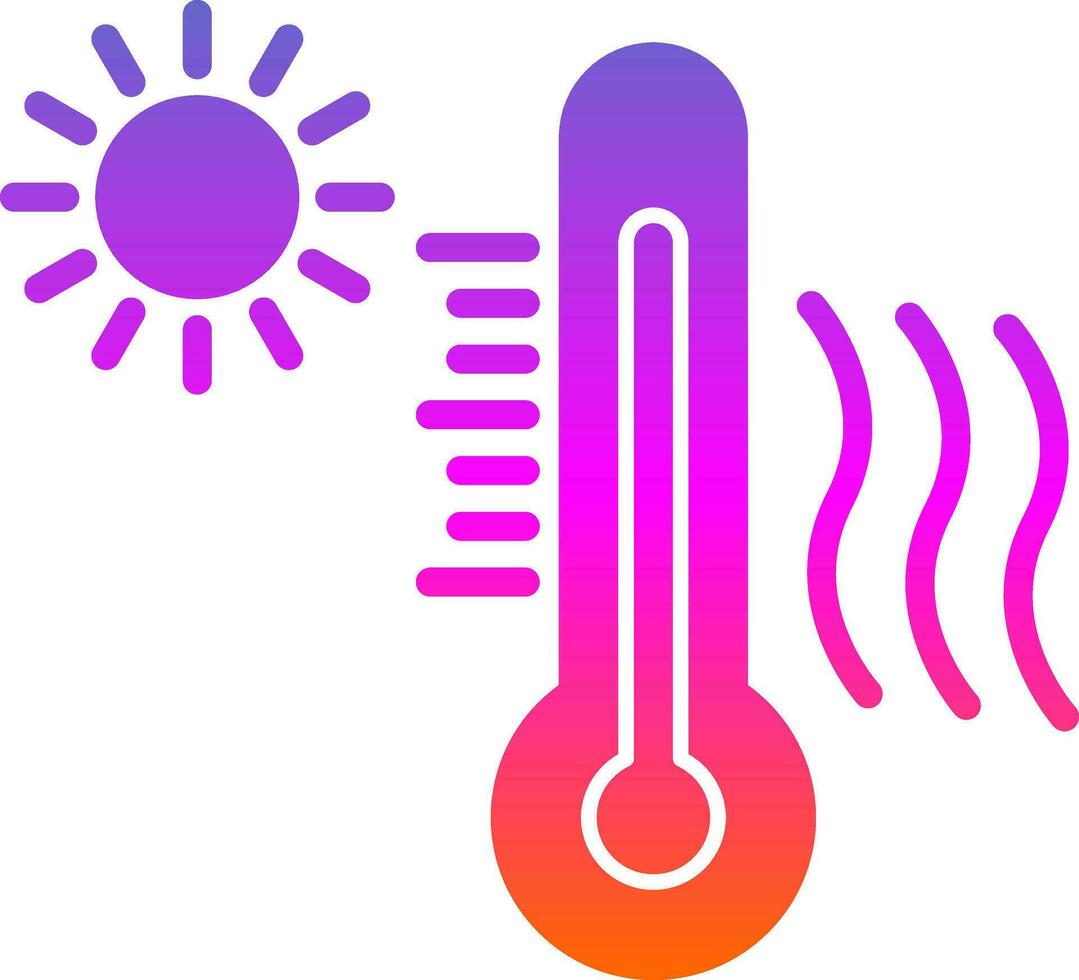 diseño de icono de vector de onda de calor