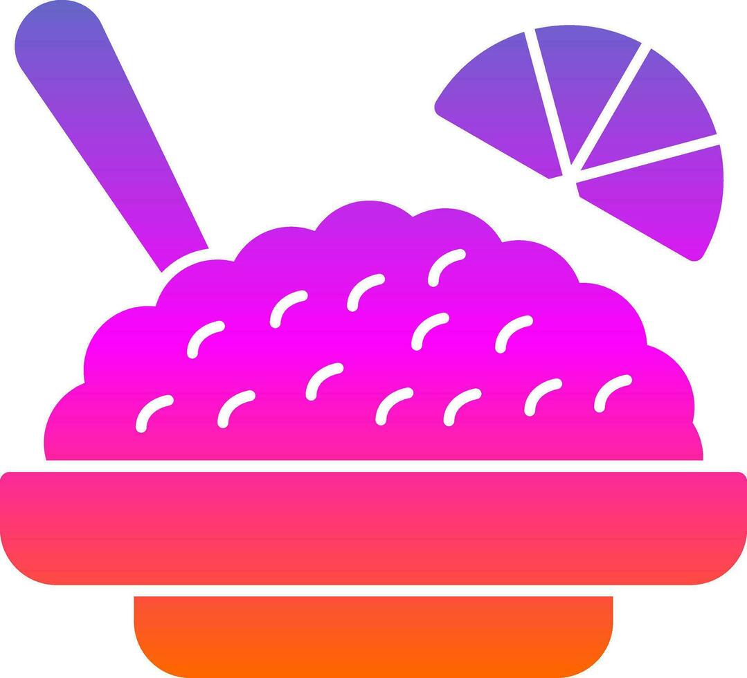American fried rice Vector Icon Design