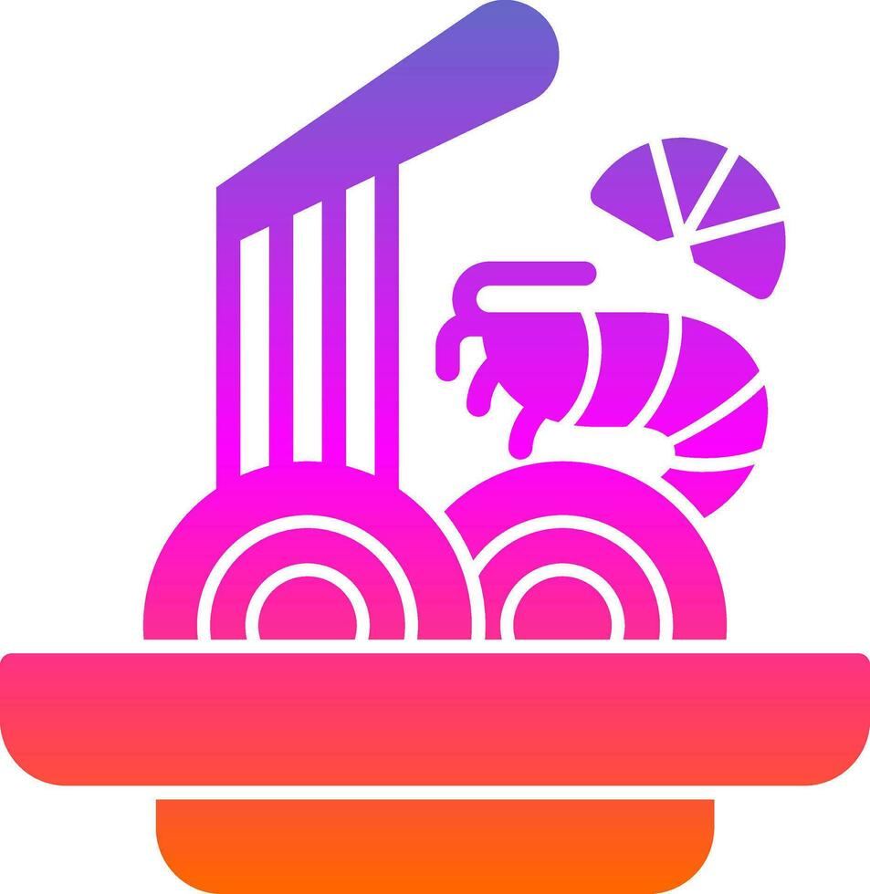 Pad thai Vector Icon Design