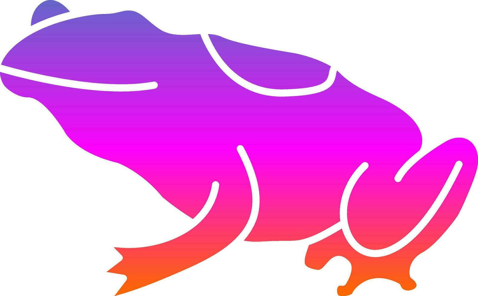 diseño de icono de vector de rana