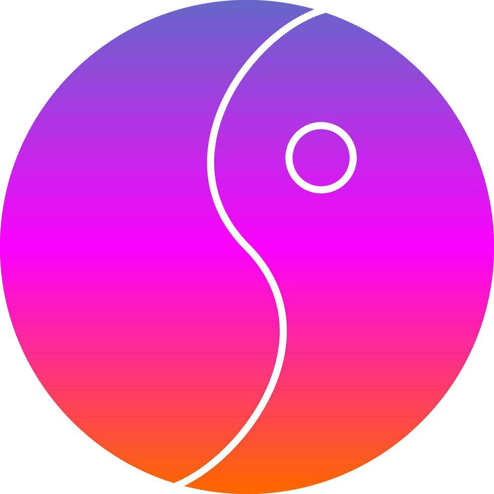 Yin yang Vector Icon Design