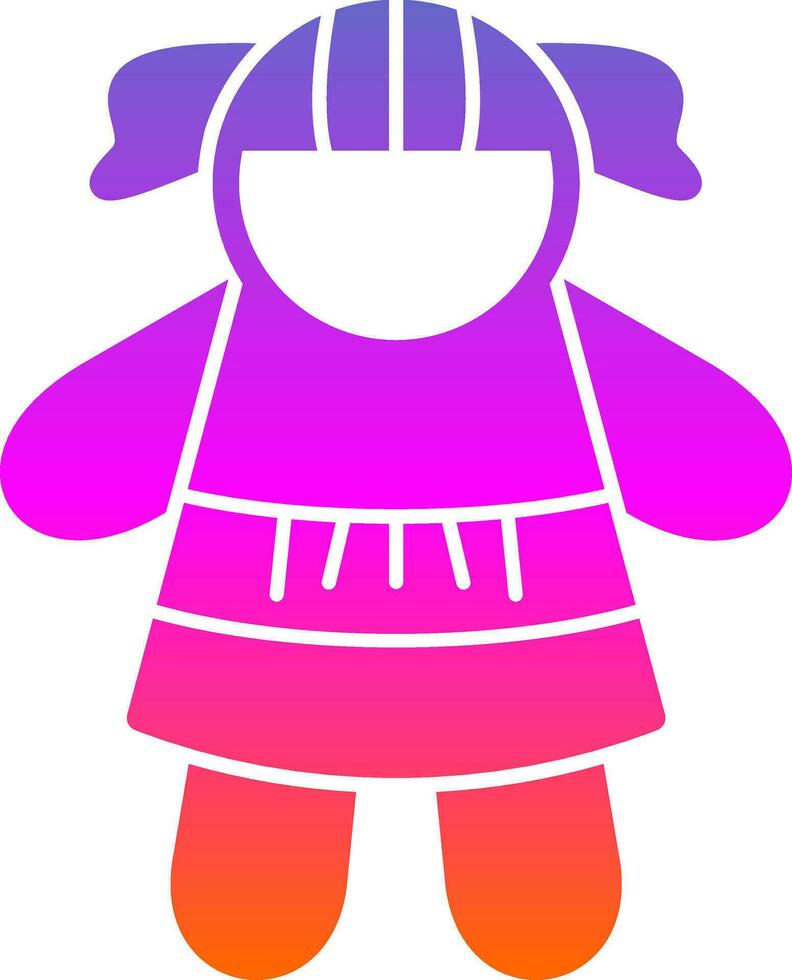 diseño de icono de vector de muñeca