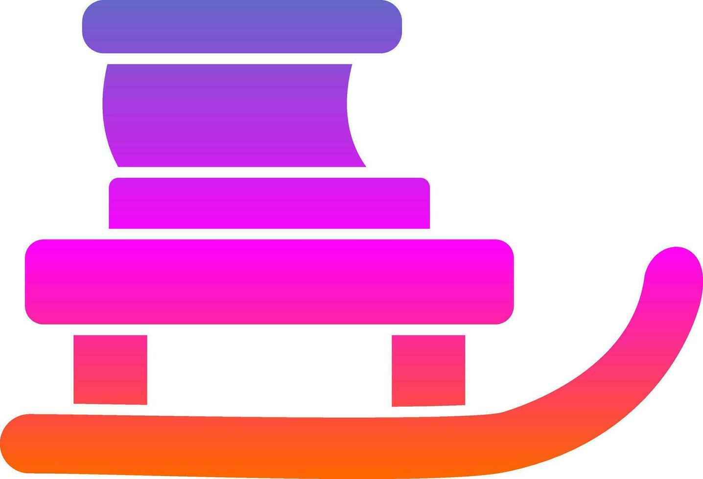 Sled Vector Icon Design
