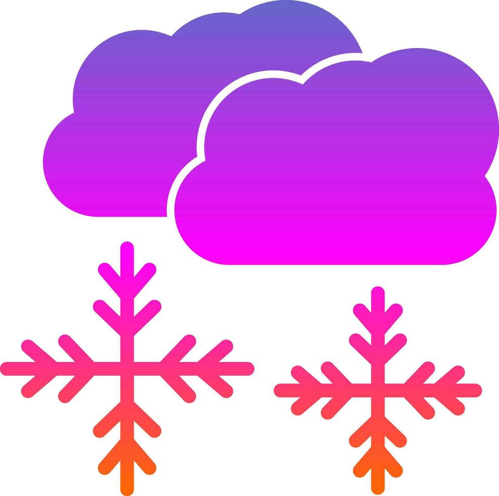 Snowing Vector Icon Design