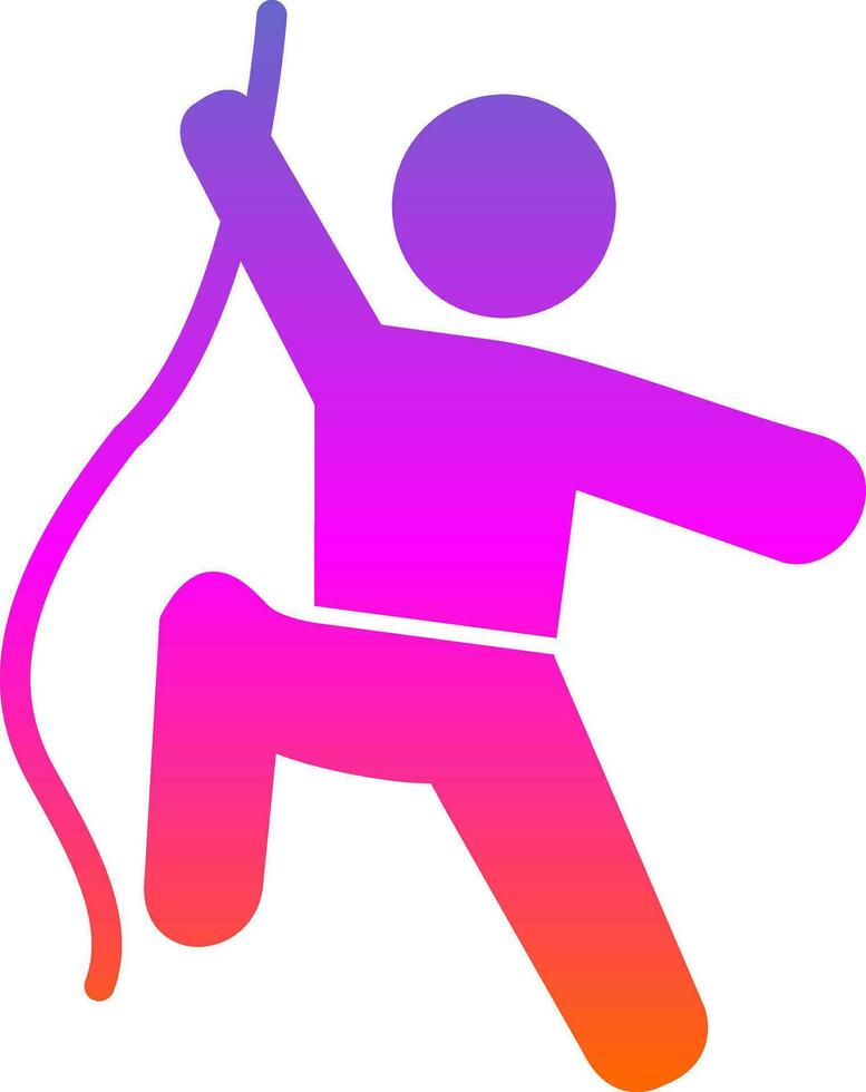 Climbing Vector Icon Design