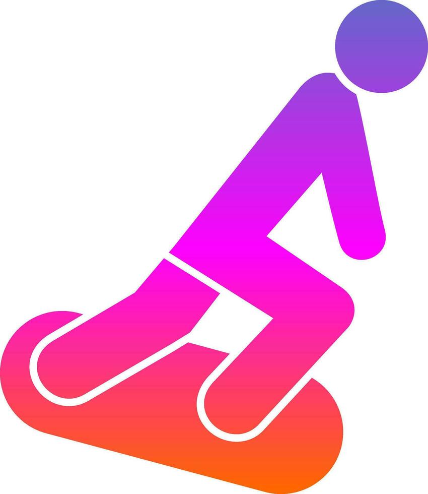 Snowboarding Vector Icon Design