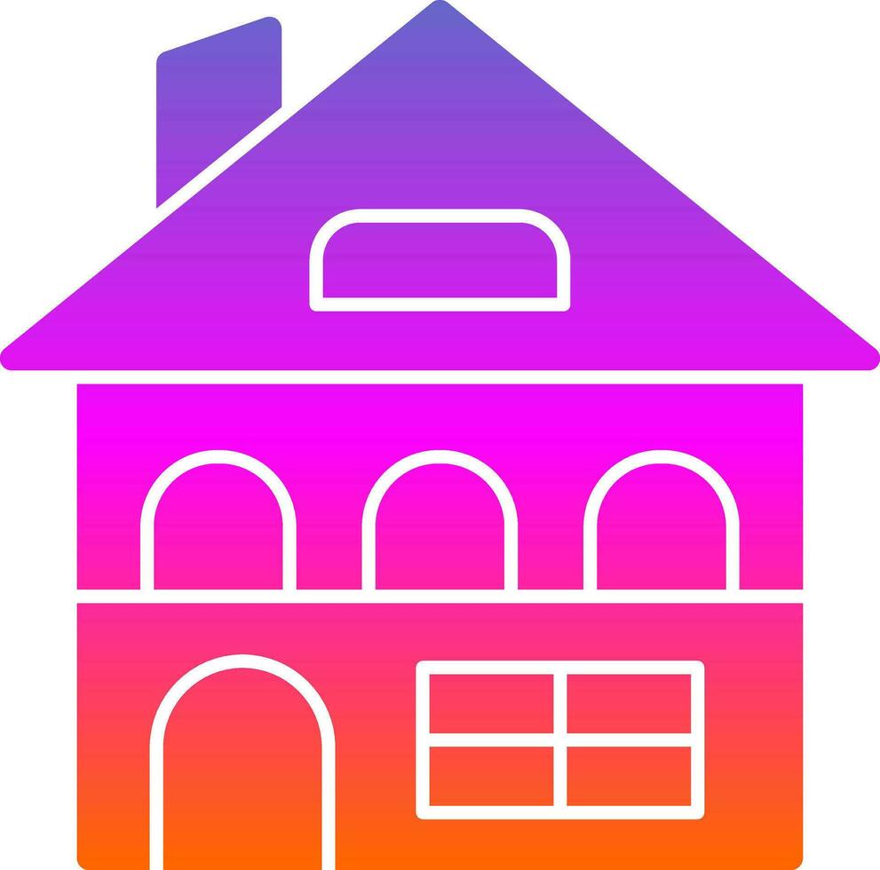 Chalet Vector Icon Design