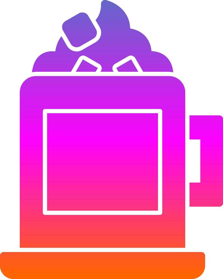 Hot chocolate Vector Icon Design