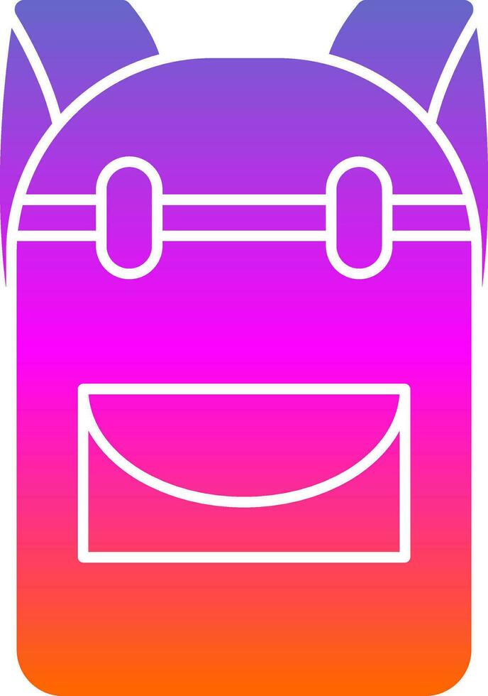 Backpack Vector Icon Design