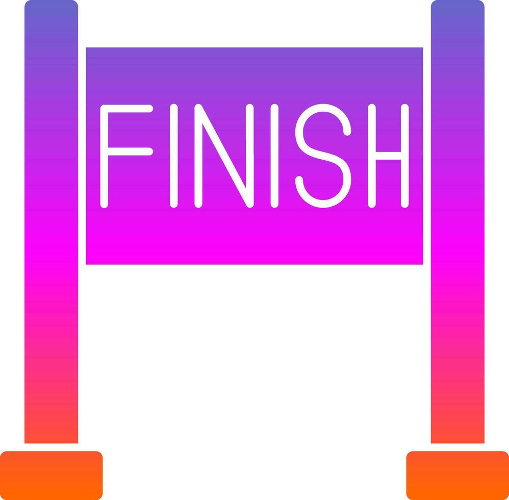 Finish line Vector Icon Design
