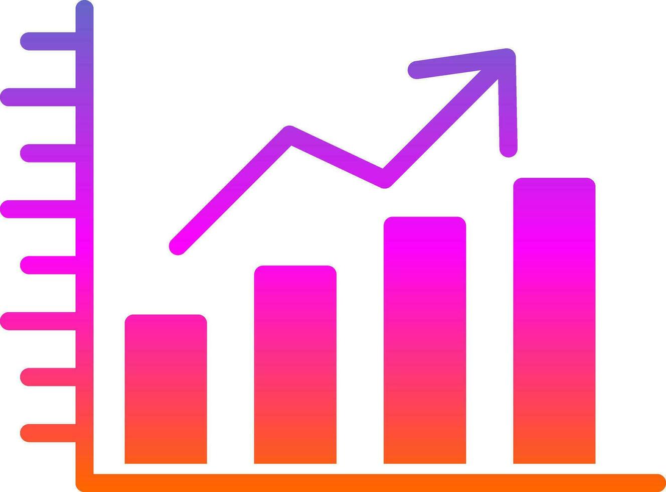 Graph Vector Icon Design