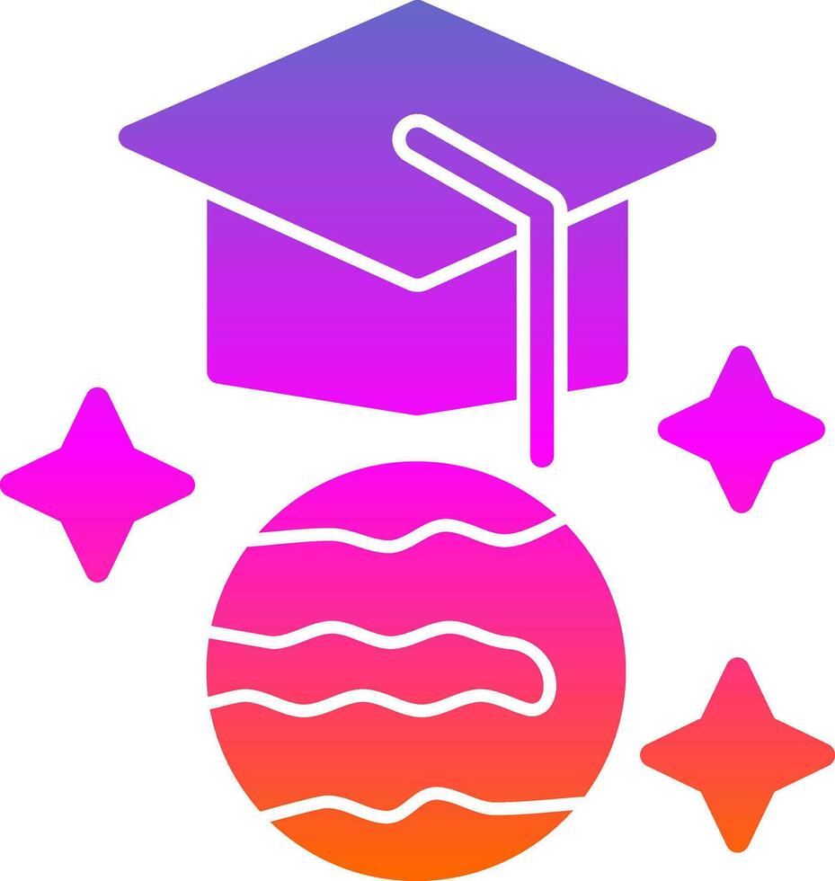 graduación sombrero vector icono diseño