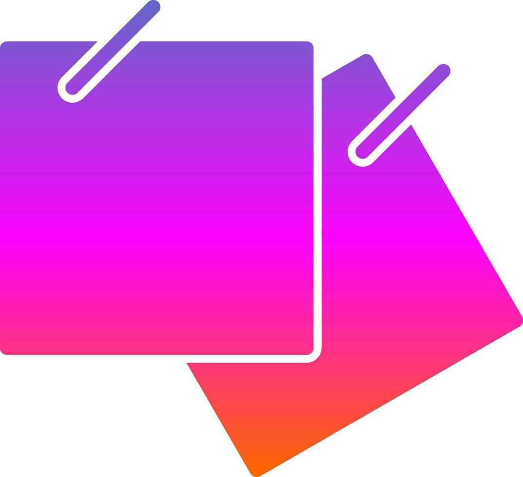 Sticky notes Vector Icon Design