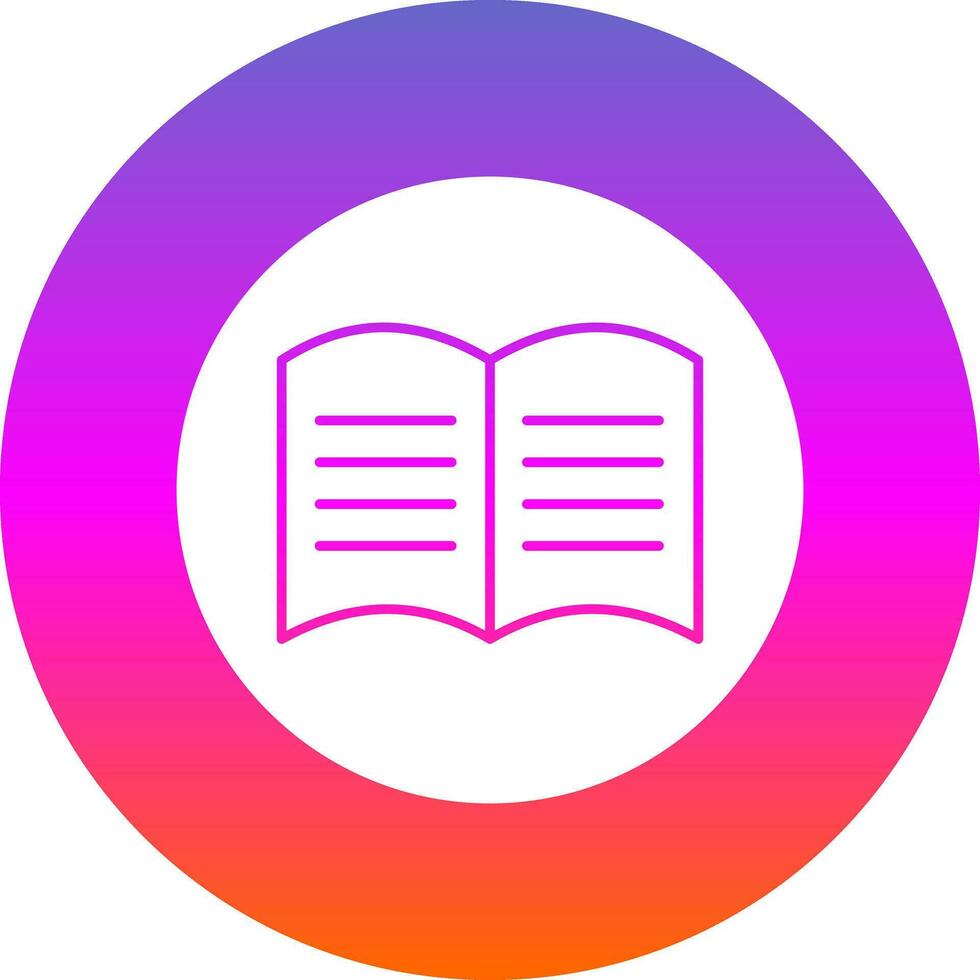Manual book Vector Icon Design