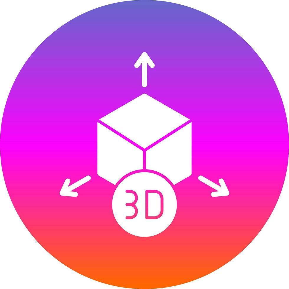 diseño de icono de vector de modelo 3d