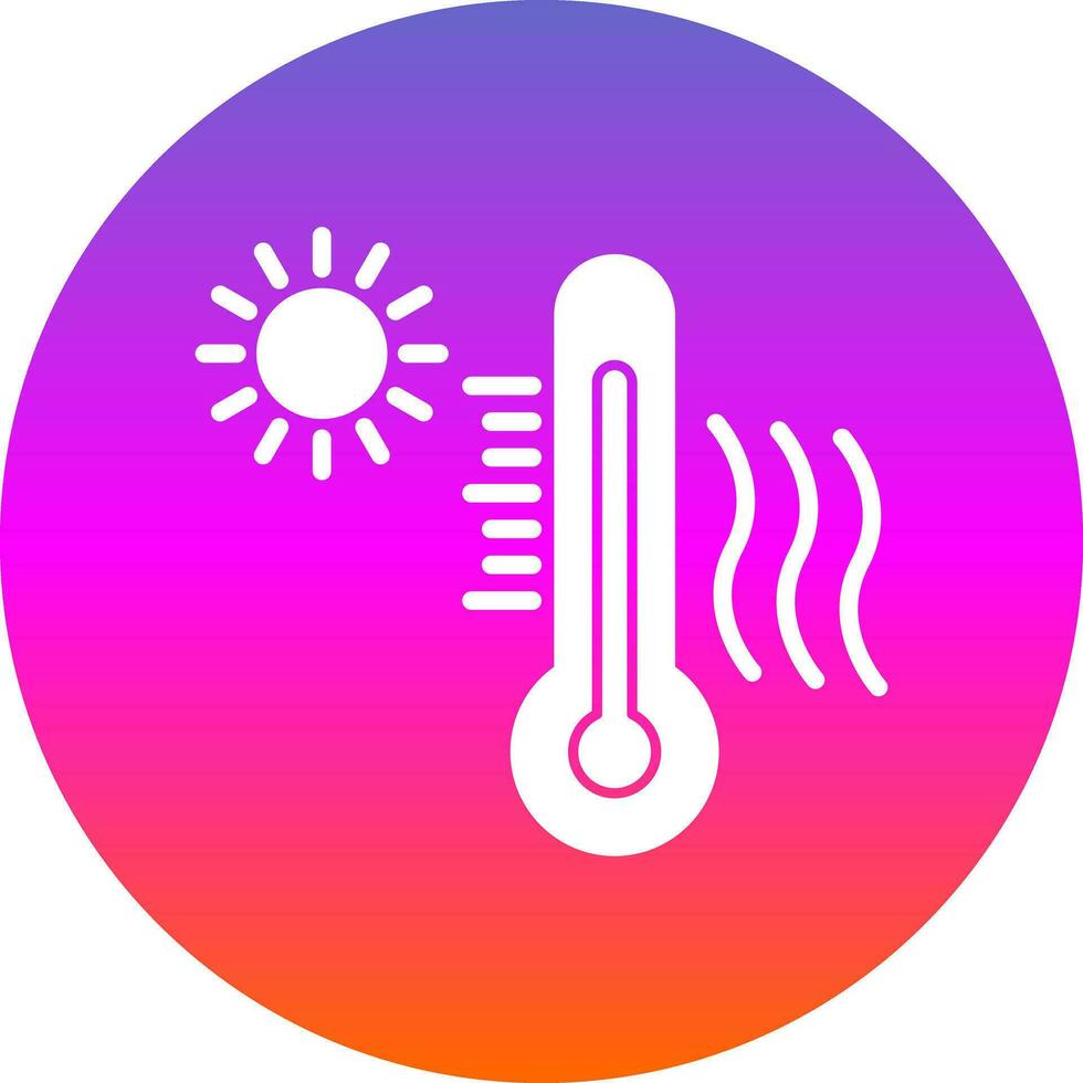 diseño de icono de vector de onda de calor