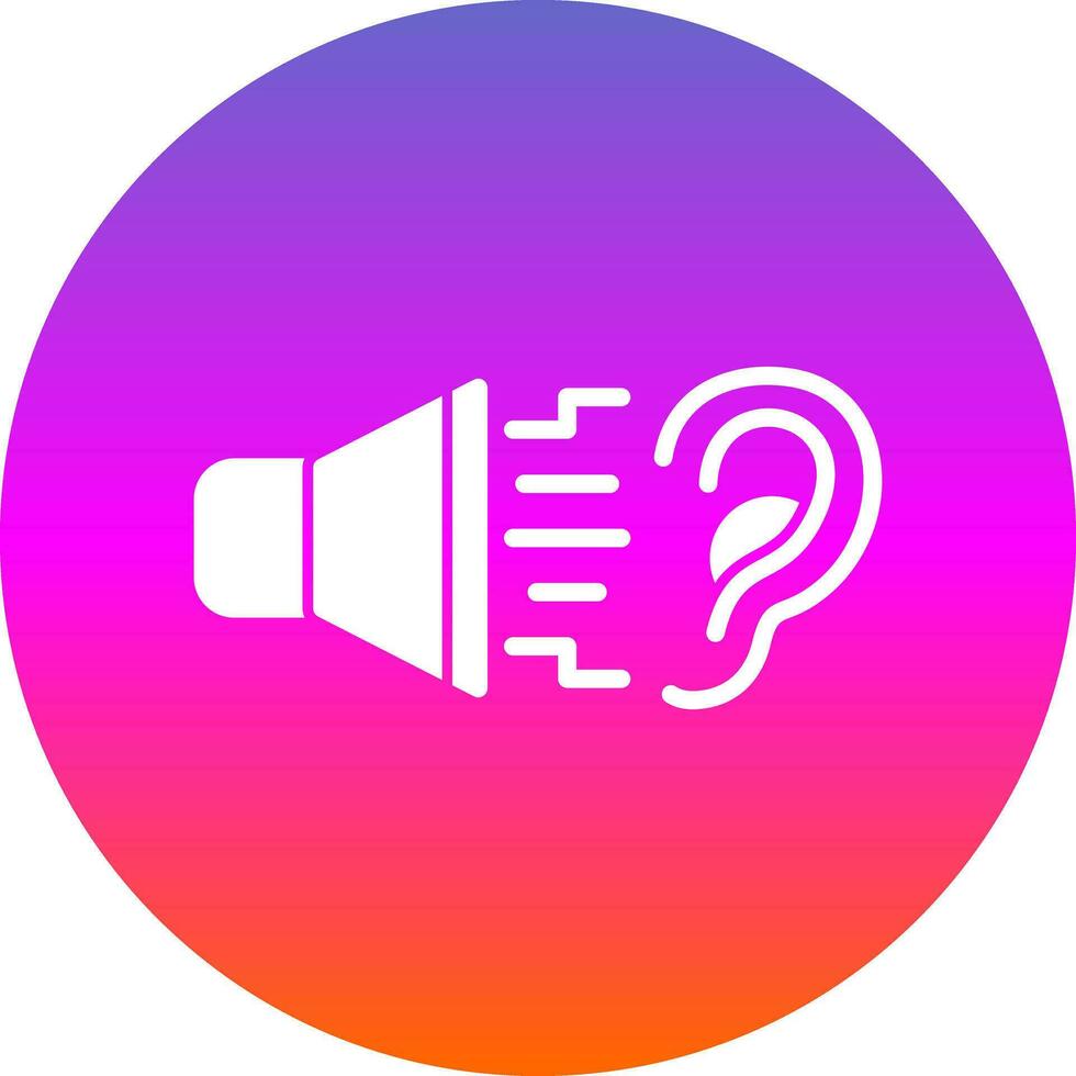 Sound pollution Vector Icon Design
