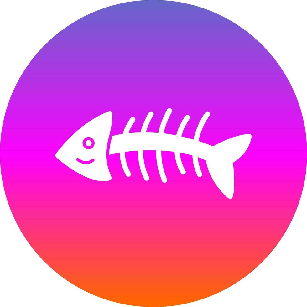 Fishbone Vector Icon Design