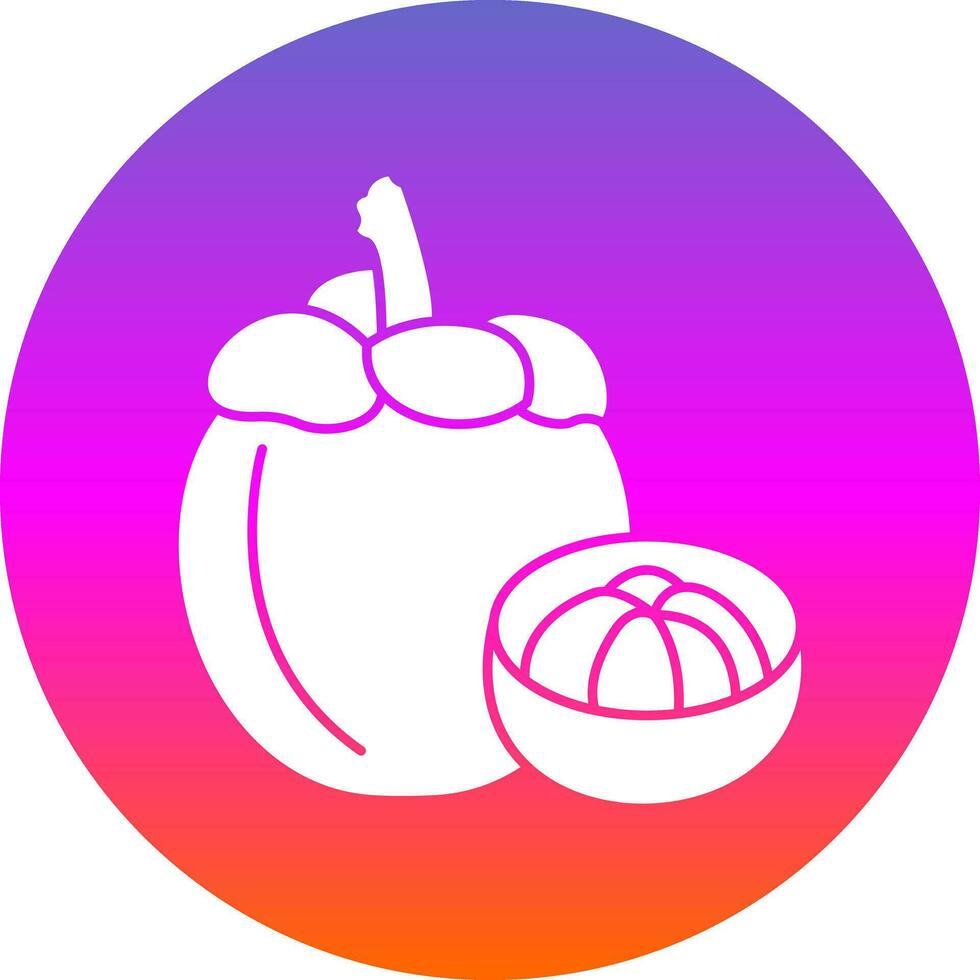 Mangosteen Vector Icon Design