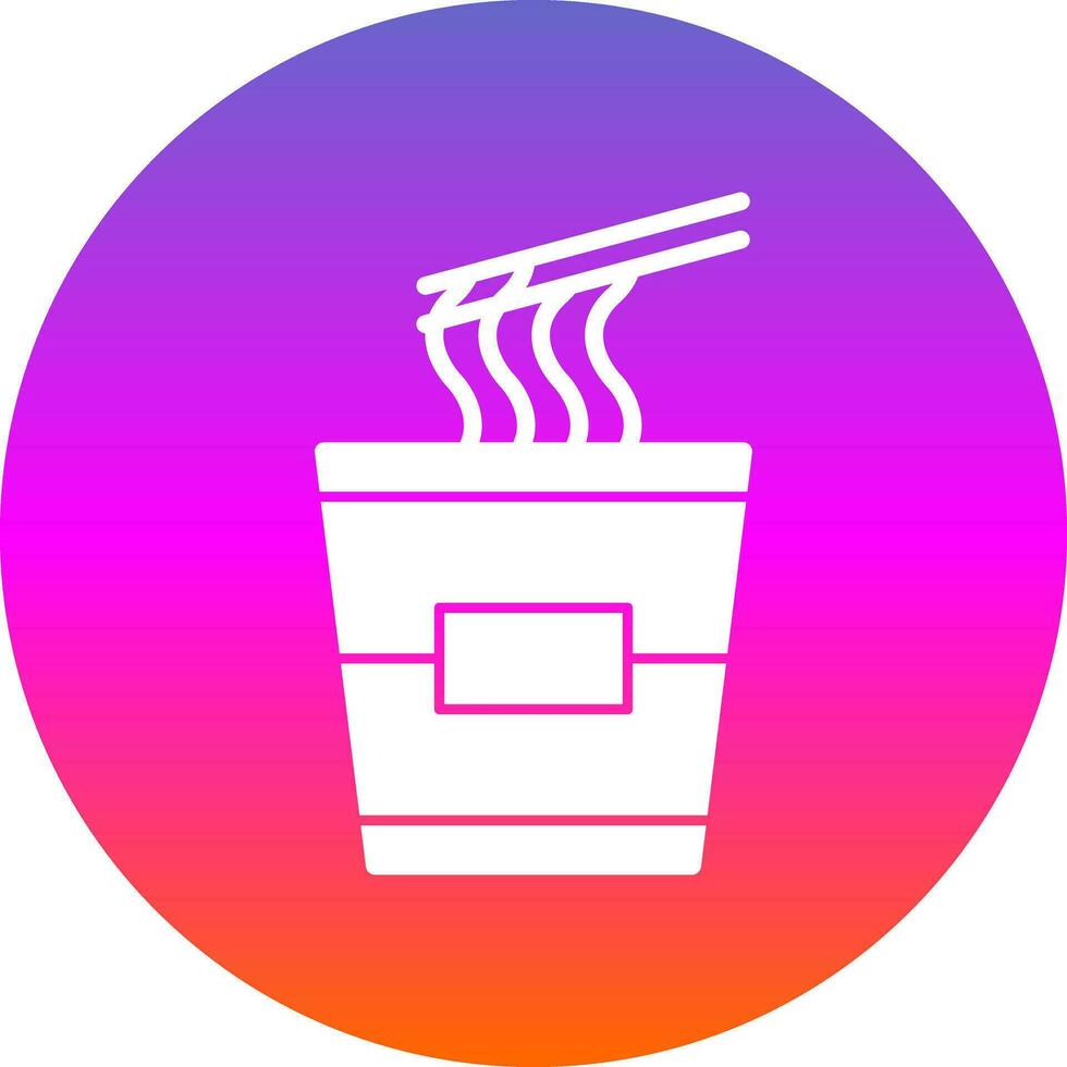 Instant noodles Vector Icon Design