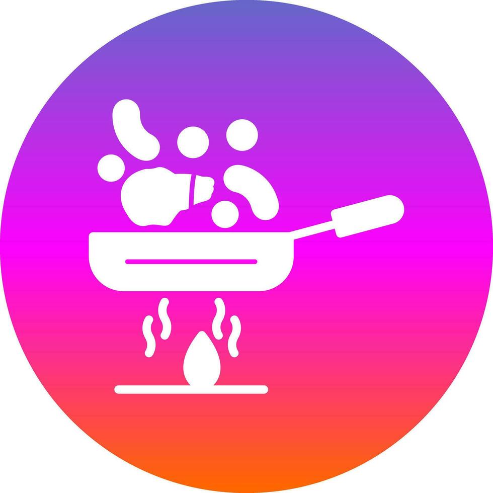 Stir fry Vector Icon Design