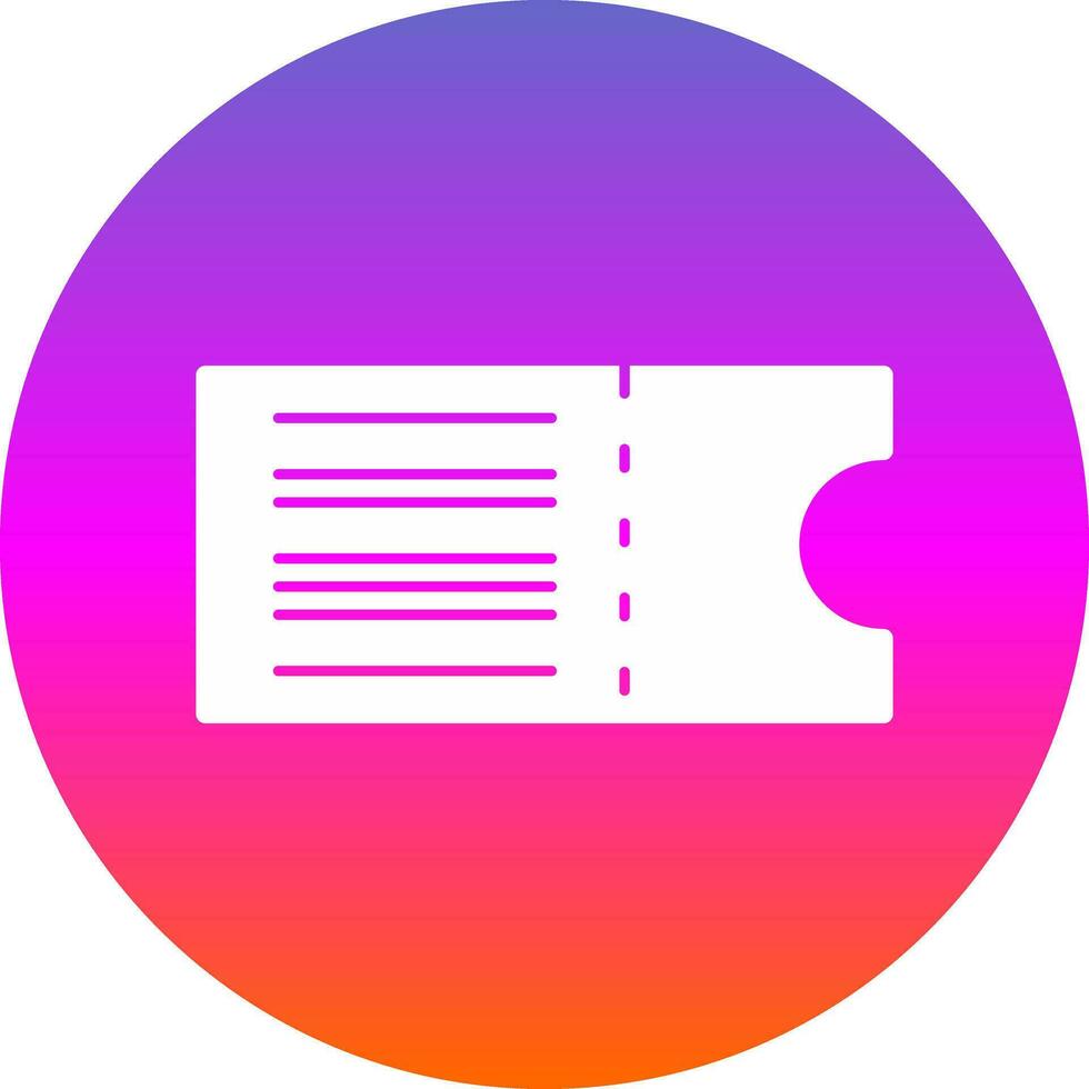 Ticket Vector Icon Design